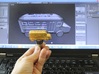 School Bus Wine Topper 3d printed Behind the Scenes of School Bus Wine Stopper (in Gold Polished Steel)