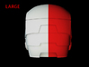 Iron Man Helmet - Head Right Side (Large) 1 of 4 3d printed CG Render (Back, Head Right with Head Left)