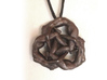 Borromean Rings pendant - Naked Geometry 3d printed Matte bronze steel finish