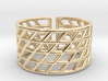 Mesh Grid Ring: Size 6-7 3d printed 