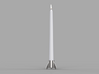 CRS-1, a candle holder 3d printed with a candle (render)