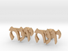 Hebrew Name Cufflinks - "Yona" 3d printed 