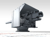 1/96 German 15 cm/45 (5.9") SK L/45 Gun w. Shield 3d printed 3d render showing product detail