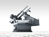 1/144 Twin 20mm Oerlikon MKV Mount 25º x4 3d printed 3d render showing product detail