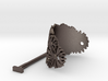 Hair Stick Barrete with embossed daisies 54x30mm  3d printed 