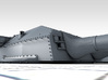 1/192 H Class 40.6cm (16") SK C/34 Guns Blast Bags 3d printed 3D render showing Anton and Dora Turret detail