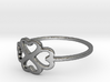 Hearts & Clover Ring Size 7 3d printed 