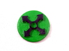 Pandemic Outbreak Marker -- Outward Arrows Token 3d printed Painted Polished White Strong and Flexible