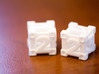 Ultimate Game Dice 3d printed White strong flexible polished plastic