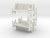 Bench (4 pieces) 1/56 3d printed 