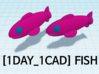 [1DAY_1CAD] FISH 3d printed 
