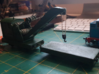Breakdown Crane & Flatbed OO/HO (Left) 3d printed Model w/ details on right (other model)