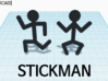 [1DAY_1CAD] STICKMAN_STANDING 3d printed 