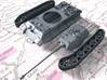 1/144 German Pz.Kpfw. VI Ausf. B (P) Tank 3d printed 3d render showing product parts