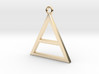 Pure Gold or Silver Triangle, Special Gift  3d printed 