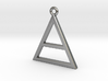 Pure Gold or Silver Triangle, Special Gift  3d printed 