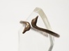 Cygnus Olor Swan Ring 6.5 3d printed Bronze - Cygnus Olor Swan Ring