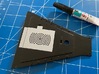 1:8 BTTF DeLorean Replacement Battery Cover 3d printed Replacement cover in the fuel tank bottom plate, glued into place