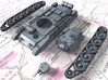 1/160 (N) British Crusader Mk II Medium Tank 3d printed 3d render showing product parts