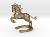 Rocinante Horse Sculpture 3d printed Rocinante Horse Sculpture in Polished Gold Steel