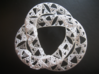 Trefoil Knot with Sierpinski Triangles 3d printed 