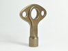 Drum Key - Wearable & Functional by SCAD Design 3d printed Physical Sample of Polished Bronze