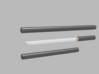 Wakizashi - 1:12 scale - Straight blade - Plain 3d printed 