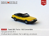 Saab 900 Turbo 16S Convertible (British N 1:148) 3d printed 