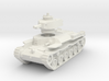 Chi-Ha Tank 1/100 3d printed 