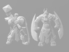 Uther Paladin Cleric DnD miniature for games rpg 3d printed 