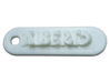 ALBERTO Personalized keychain embossed letters 3d printed 
