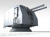 1/96 French Navy 100mm/45 (3.9") CAD Mle 1937 x1 3d printed 3d render showing product detail