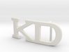 Custom Monogram Belt Buckle - KD 3d printed 