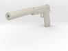 M1911 with Silencer Replica 3d printed 