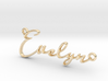 Evelyn First Name Pendant 3d printed 