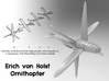(1:144) Eric von Holst's Ornithopter (Sprued parts 3d printed 