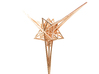 Angelic Star Pendant - Flower of Life Based 3d printed Angelic Star Pendant - 14K Rose Gold