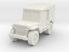 Jeep Willys closed 1/100 3d printed 
