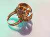 Bronze coctail ring Flos 3d printed 