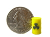 Power Grid Yellow Uranium Barrels, Set of 12 3d printed Picture next to quarter for sizing.