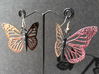 Monarch Earrings 3d printed Painted. Does not ship this way. See video below.
