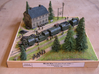 1/144th scale Armoured Steam Locomotive 3d printed Photo and painting by Carlos Briz.