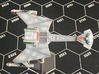 3125 Scale Klingon C7K Heavy Battlecruiser WEM 3d printed Ship (Smooth Fine Detail Plastic) painted by a fan. Stand not included.