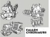 Fallen Cybersaurs (Ptero, Bronto, Stego, Tricer) 3d printed 
