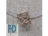 Voronoi Cube Pendant | 10mm 3d printed 