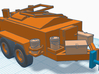 1/50th Roofing Tar Kettle Trailer 3d printed 