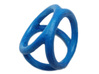 Scarf buckle triple ring with diameter 28mm 3d printed 