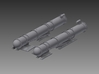 PT ELCO Torpedo Tube pair Port and Starboard 1/72 3d printed 