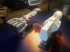 Taiidan Frigate Pack 3d printed Pictured next to an X-Wing CR-90 Corvette. The pictured model is from the Frigate pack.