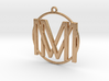 M&M Monogram Pendant 3d printed 